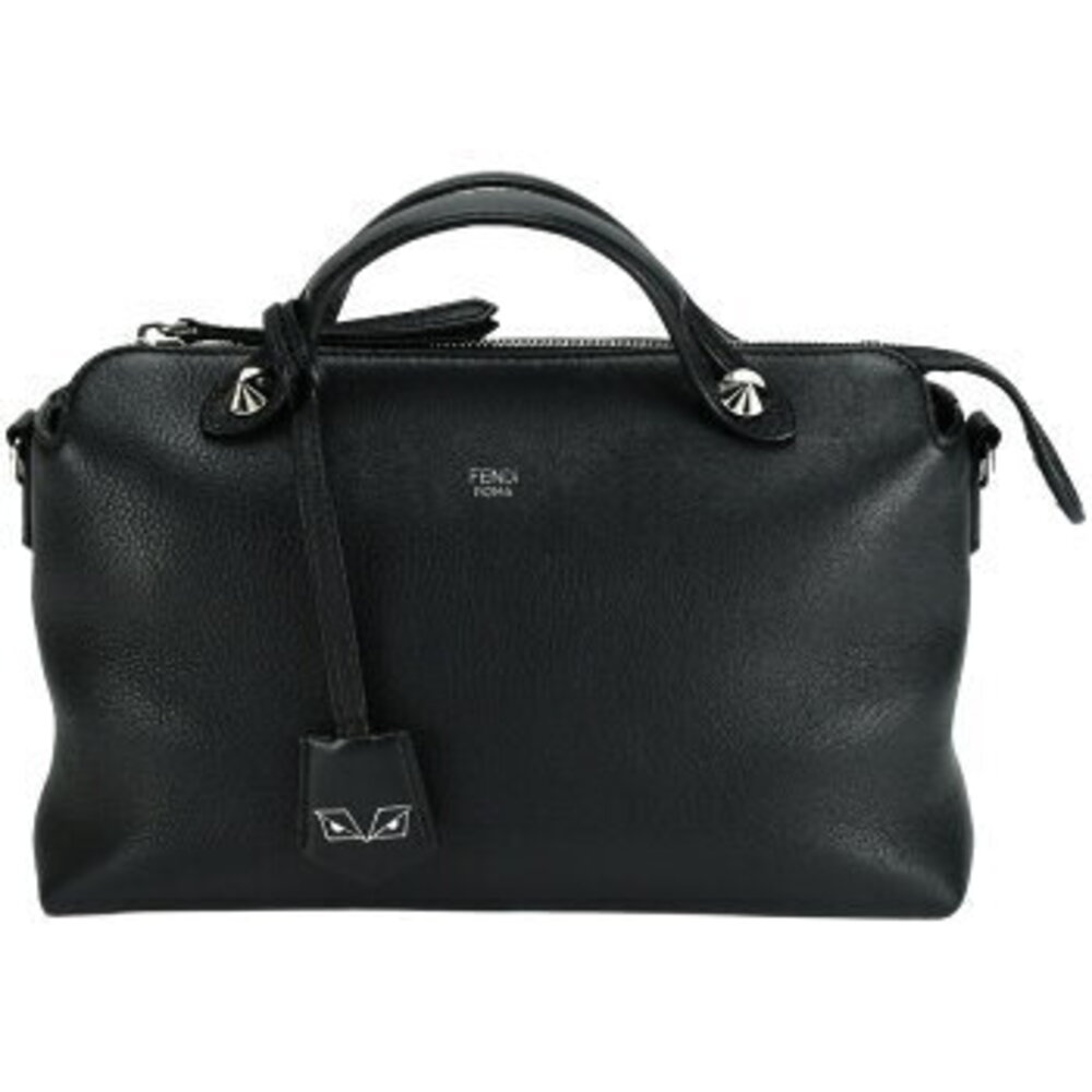 Fendi By shoulder Boston Way handbag leather black bag the